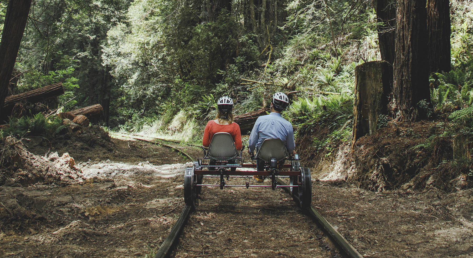 Rail Bikes of the Redwoods